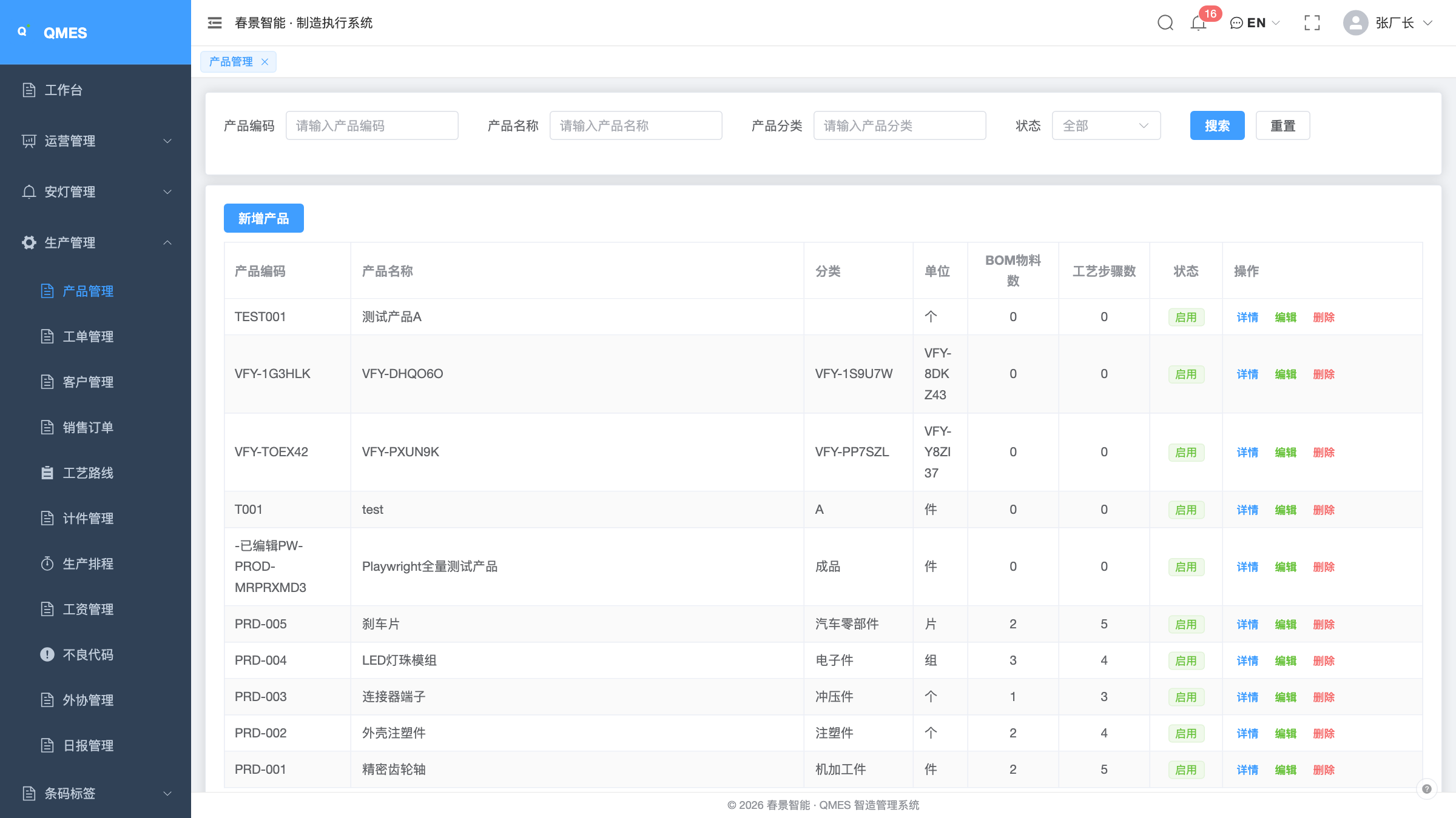 产品档案